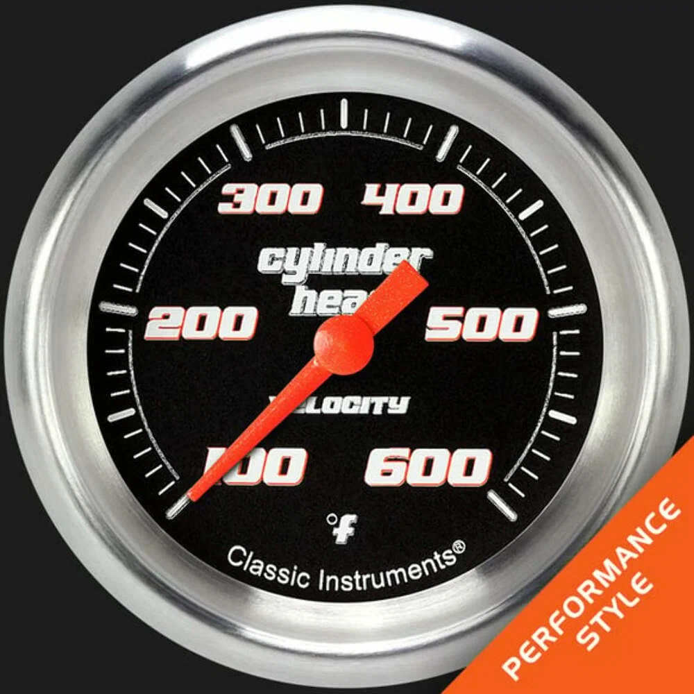 Velocity Black 2 5_8_ Cylinder Head Temp. Gauge VS397BAPF